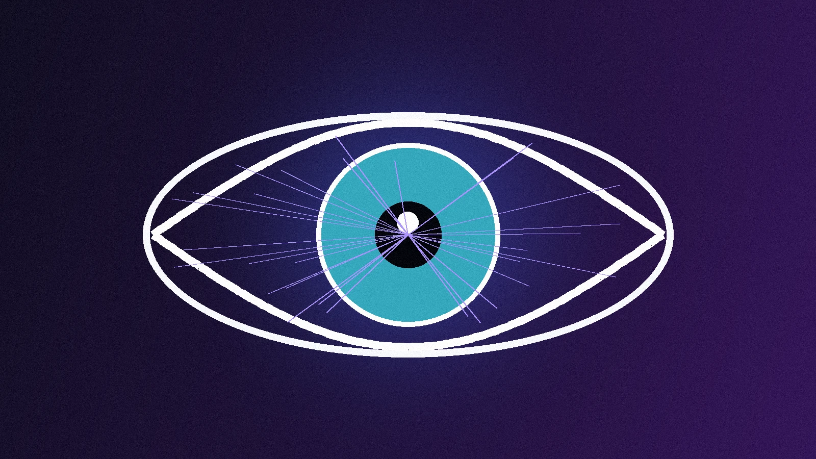 Stylized eye representing visual attention