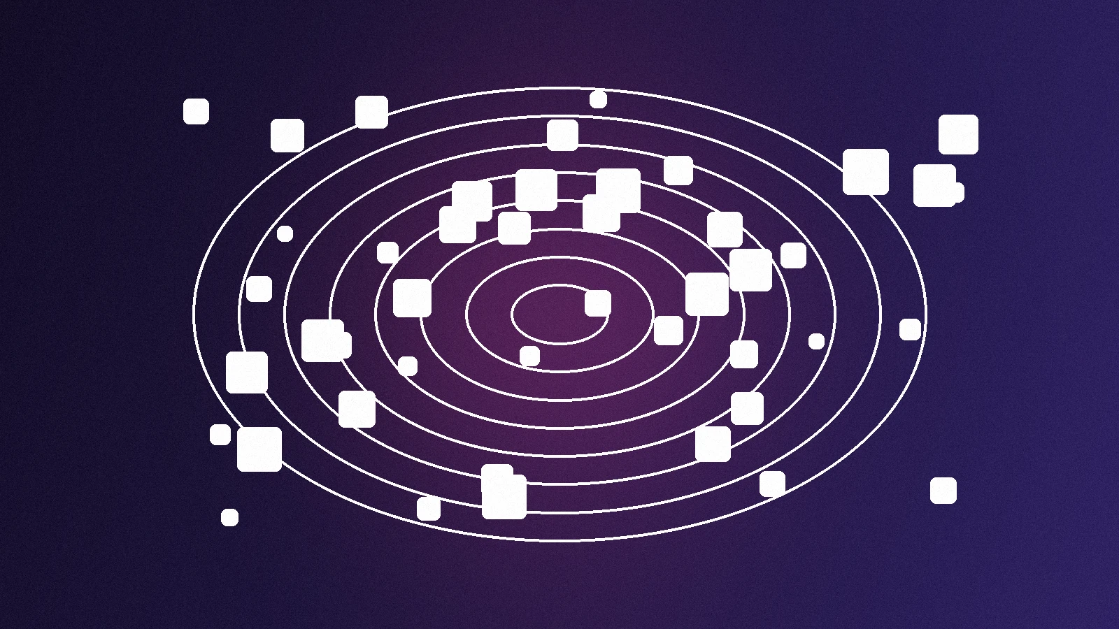 Concentric ripples representing memory and sudden insight